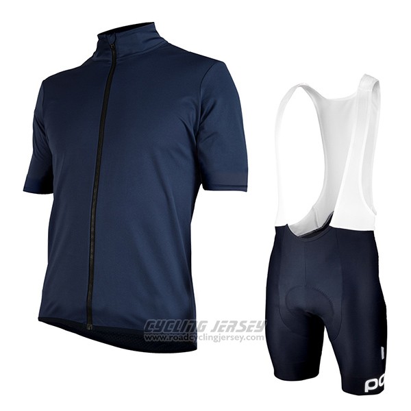 2017 Cycling Jersey POC Fondo Elements Blue Short Sleeve and Bib Short